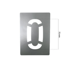 Dy-Mark - Zinc Stencil 0-9 75mm | 13800175