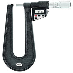 Starrett - Elec. Dig. Mic w/Output 0-25mm (0-1in) Carbide Anvil/Spindle | 764MEAXFL