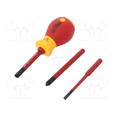 Precision Specialty Tools - SCREWDRIVER INSULATED 1000V STUBBY WITH 3 BLADES WIHA | 41230(SB2831)