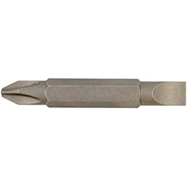 Makita - PH2 & Slotted x 45mm Double Ended Bit 1pc - LOOSE | 784637-8