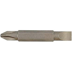 Makita - PH2 & Slotted x 45mm Double Ended Bit 1pc - LOOSE | 784637-8