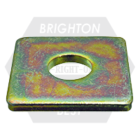 Brighton Best - M16x50x5 - METRIC SQUARE WASHER ZINC YELLOW | 789131
