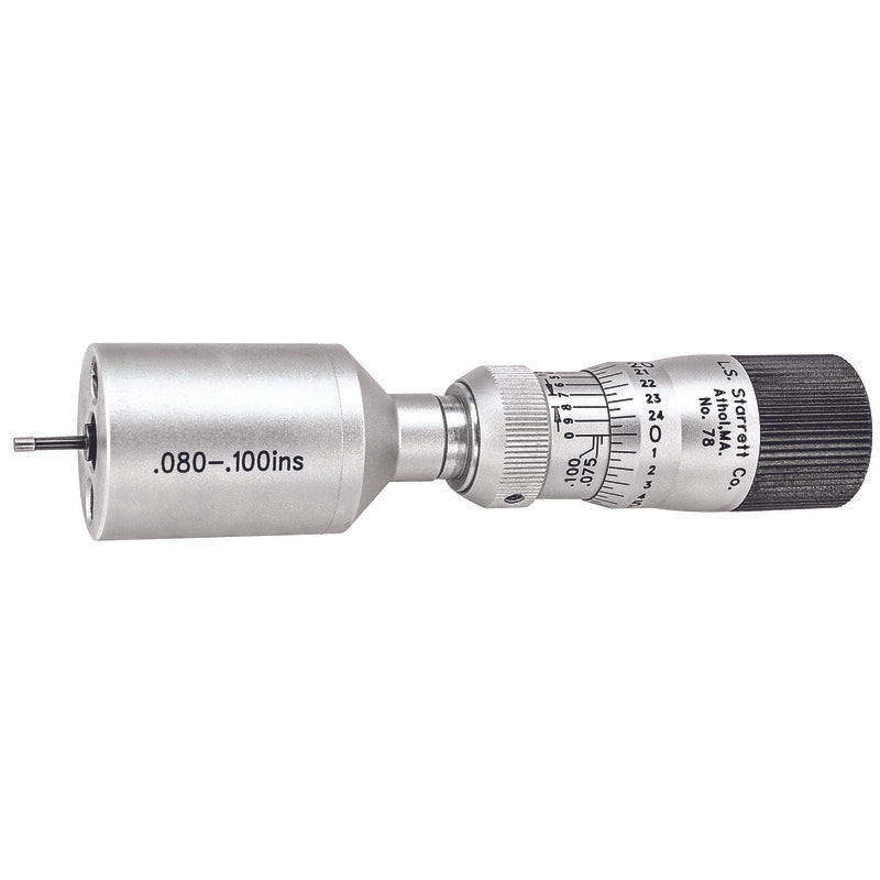 Starrett - MICROMETER- INSIDE .080-.100 RANGE | 78XTZ-100