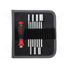 Precision Specialty Tools - NUTDRIVER SET SYSTEM 6 HANDLE WITH 7 DRIVERS IN POUCH WIHA | 27712(U106T8)