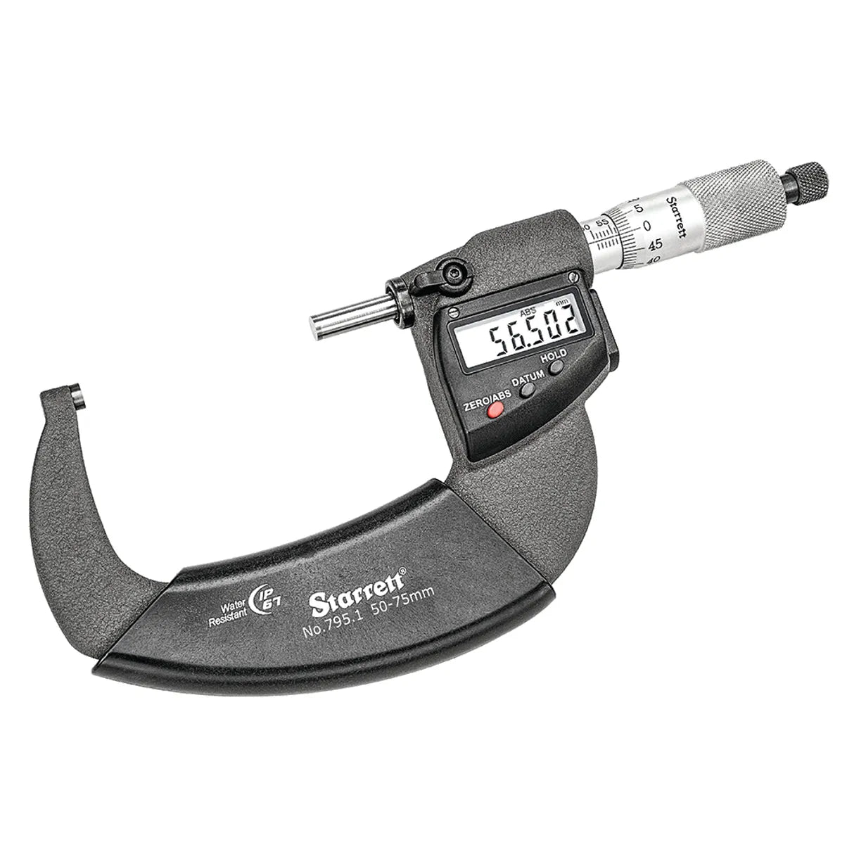 Starrett - ELECTRONIC MICROMETER- IP67 50-75mm W/OUTPUT | 795.1MXRL-75
