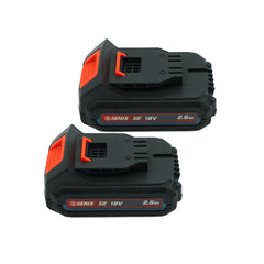 Senix - X2 18V Battery, 2.5Ah Twin Pack | B25X2
