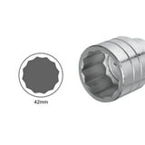 Trax - 42mm 3/4"D 12PT Met Socket | ARX-HS3442