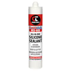 Chemtools - Silicone Sealant, All-In-One, Grey, 300ml Cartridge | 8-RS60GY-300
