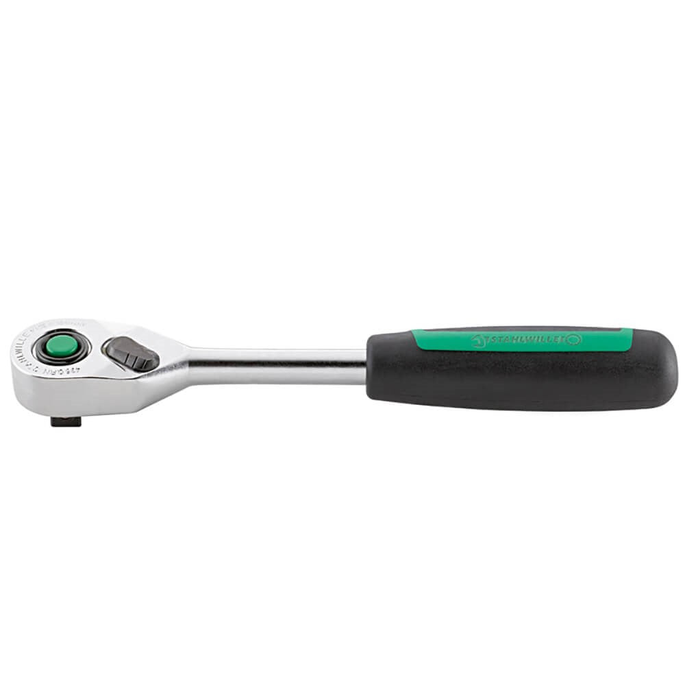 Stahlwille - 3/8" Drive 80-Tooth Quick Release Fine Ratchet Reversible 2-Componentonent Handle - Series 435 |