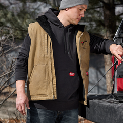 Milwaukee - GRIDIRON Sherpa Lined Vest Brown - XL | 801BRXL