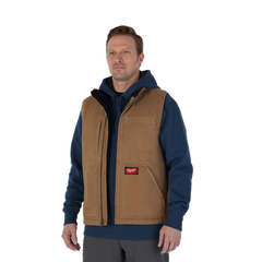 Milwaukee - GRIDIRON Sherpa Lined Vest Brown - XL | 801BRXL