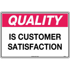 Uniform Safety Signs - 450x300mm - Poly - Quality is Customer Satisfaction | 803LSP