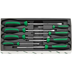 Stahlwille - 8pc Drall+ Screwdriver Set 5 Slotted / 3 Philips Head - Series 4692 | SW4692/8 - 96469215