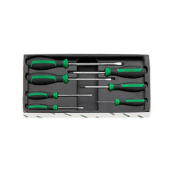 Stahlwille - 7pc Drall+ Screwdriver Set 5 Slotted / 2 Philips Head - Series 4691 | SW4691/7 - 96469115