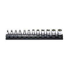 Koken - Socket Set 1/4" Drive 4-14mm 12pc. On Magnetic Rail | KORS2400MZ/12