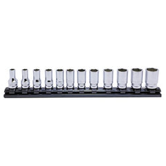 Koken - Socket Set 3/8" Drive 12 Piece On Magnetic Rail 7-19mm | KORS3300XZ/12