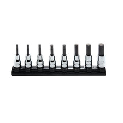 Koken - Socket Set Hex (Hex (Inhex)) On Magnetic Rail 3/8" Drive 3-12mm X 50mm 8pc | KORS3010MZ/8-L50