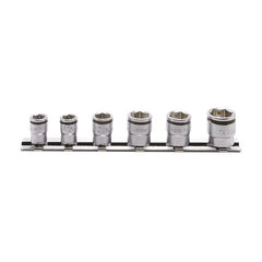 Koken - 6pce 1/4"drive Nutgrip Socket Set On Rail (7mm - 14mm) | KORS2450MS/6