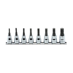 Koken - 8pc 3/8'dr Torxplus Socket Set (20ip - 55ip) On Rail