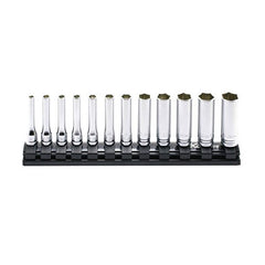 Koken - 12pc 1/4" Drive 6p Deep Socket Set (4mm - 14mm) On Rail Z Sers | KORS2300MZ/12
