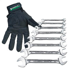 Stahlwille - Bundle Deal Sw10/8 8pc Double Open End Spanner Set + Mechanics Glove-M - Series 10 | SW10/8 - 96400305+SWGLOVE-M