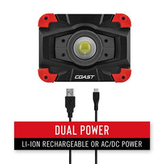 Coast - Rechargeable Focusing Portable Work Light - 1150 Lumens | COAWLR1 | 809486