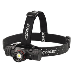 Coast - XPH34R Rechargeable LED Headlamp - Pure Beam Focusing - 2000 Lumens (Turbo Mode)