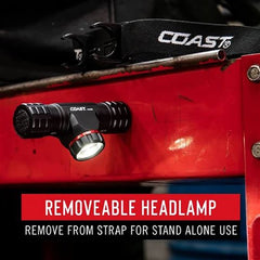 Coast - Rechargeable Pure Beam Focusing LED Headlamp - 1000 Lumens on Turbo Mode | COAXPH30R | 809494