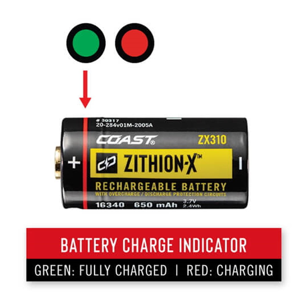 Coast - ZX310 Zithion Rechargeable Battery - Suits XP6R Torch or XPH25R Headlamp
