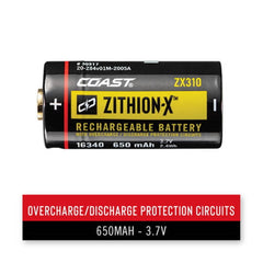 Coast - ZX310 Zithion Rechargeable Battery - Suits XP6R Torch or XPH25R Headlamp
