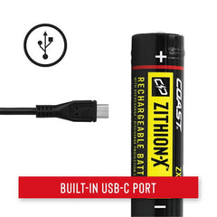Coast - ZX850 Zithion Rechargeable Battery - Suits XP9R Torch or XPH30R Headlamp