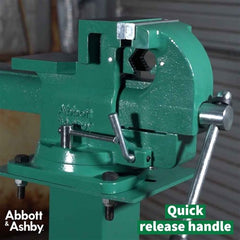 Abbott & Ashby - 8" (200mm) Heavy Duty Bench Vice Quick Release with 360 Degree Swivel Base | ATBVHD200 | 810223