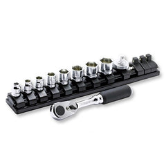Koken - 1/4" Dr 6 Point Metric Socket Set - 10 Piece On Magnetic Rail | KO2285ZE