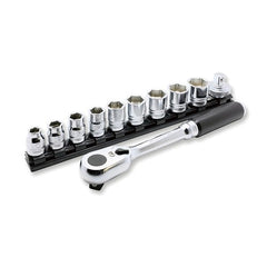 Koken - Z-series 1/2" Dr 6 Point Metric Socket Set - 11 Piece On Magnetic Rail | KO4285ZE