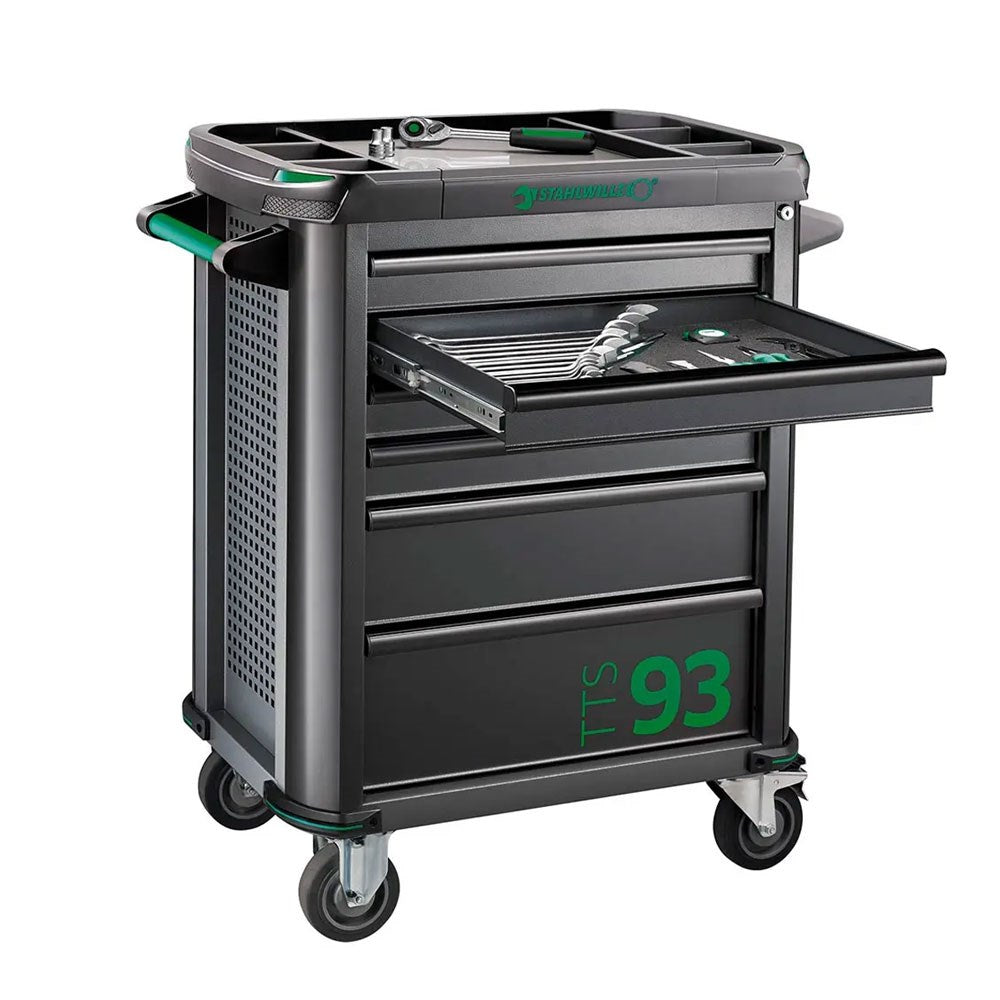 Stahlwille - Quick Release Toolset W/ Tts93 Tool Trolley - 157 Piece - Series 93