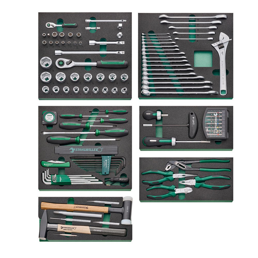 Stahlwille - Quick Release Toolset W/ Tts93 Tool Trolley - 157 Piece - Series 93