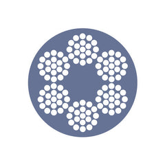 Austlift - W'Rope PVC 6x19FC G1570 8/12mm/500m/Blue | 811085S