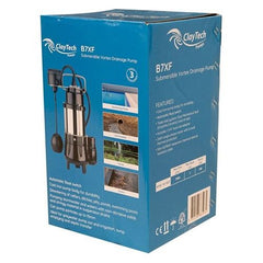 ClayTech Pumps - Drainage Pump with Fixed Float 7m Head 133 L/min | CLA-B7XF | 811527