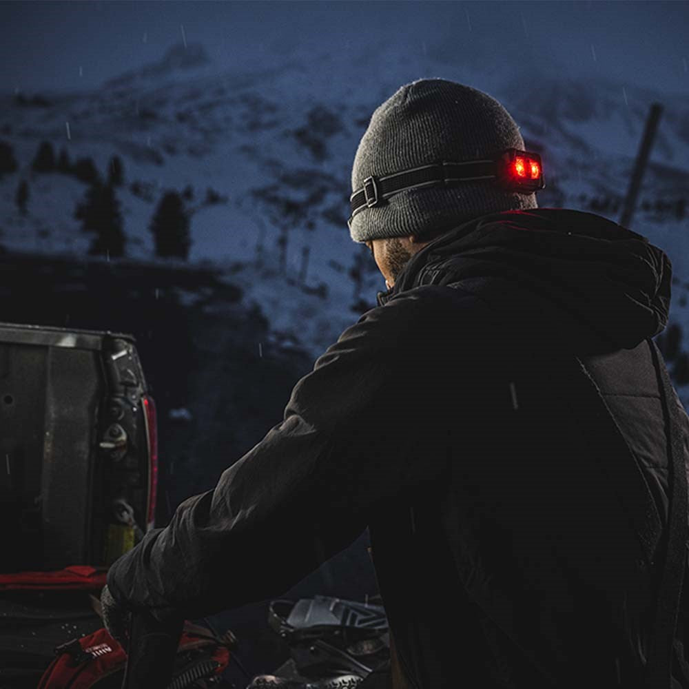 Coast - RL10R Rechargeable Dual Colour LED Headlamp with Red Rear Lighting - 750 Lumens
