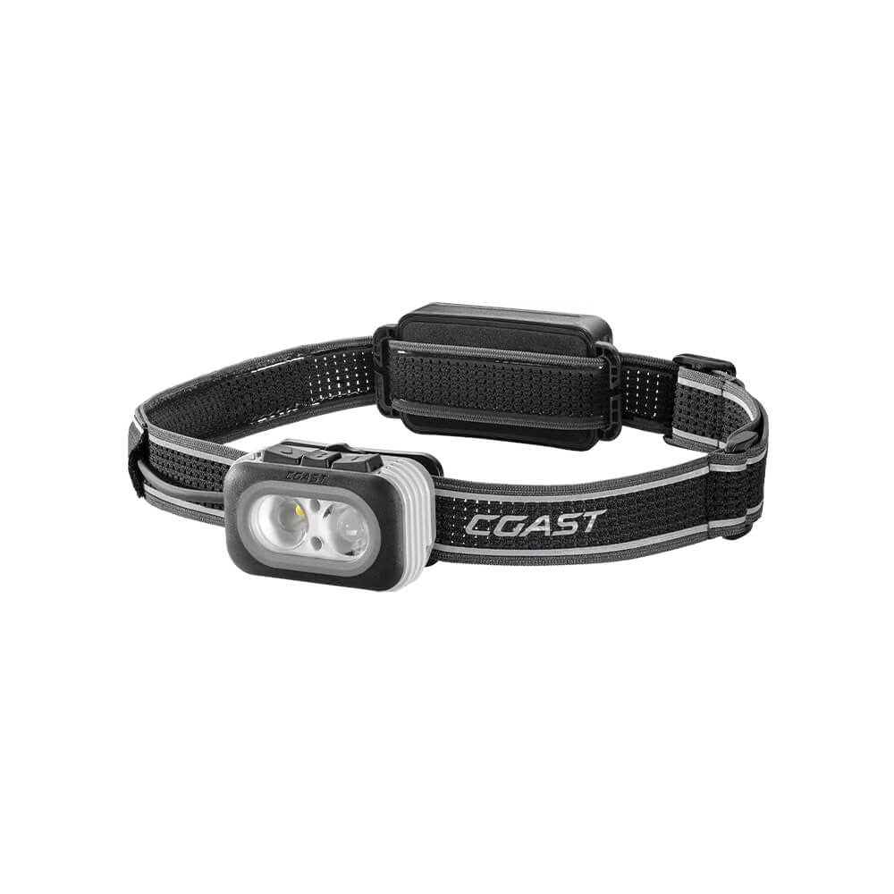 Coast - RL20RB Rechargeable Tri Colour LED Headlamp with Red Rear Lighting + Booster Battery - 1000 Lumens