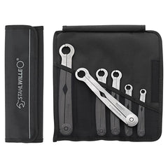 Stahlwille - 6-Piece Fastratch Ratchet Spanner Set in Textile Case (8-19mm - Series 240