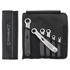 Stahlwille - 6-Piece Fastratch Ratchet Spanner Set in Textile Case (8-19mm - Series 240 | SW240/6 - 96411006