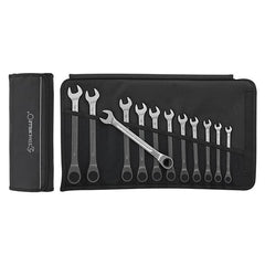 Stahlwille - 12-Piece Combination Ratcheting Spanner Set in Textile Case (8-19mm) - Series 17 | SW17F/12 - 96401712