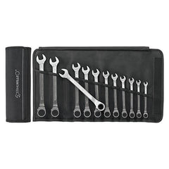 Stahlwille - 12-Piece Reversible Combination Ratcheting Spanner Set in Textile Case (8-19mm) - Series 17 | SW17/12 - 96411712