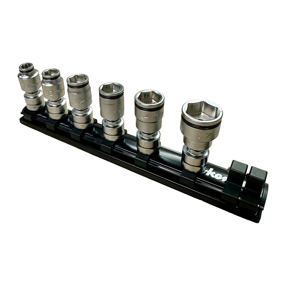 Koken - 3/8" Drive Z-series Nut Grip Universal Socket (8-17mm) 6 Piece Set