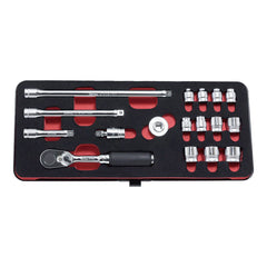 Koken - Z-series 1/4" Drive 17 Piece Socket Set With Ratchet (4mm-14mm)