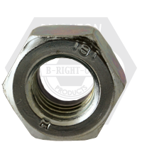 Brighton Best - M10-1.25 DIN 985 FINE - CLASS 8 NYLON INSERT THIN LOCKNUTS METRIC FINE ZINC CR+3 | 812055