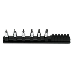 Koken - Z-series 1/4" Drive 6 Piece Hex Bit Socket Set On Rail (2mm-6mm)