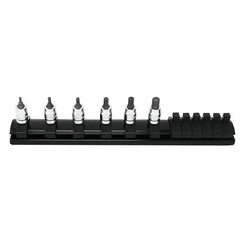 Koken - Z-series 1/4" Drive 6 Piece Hex Bit Socket Set On Rail (2mm-6mm) | KORS2010MZ/6-L25