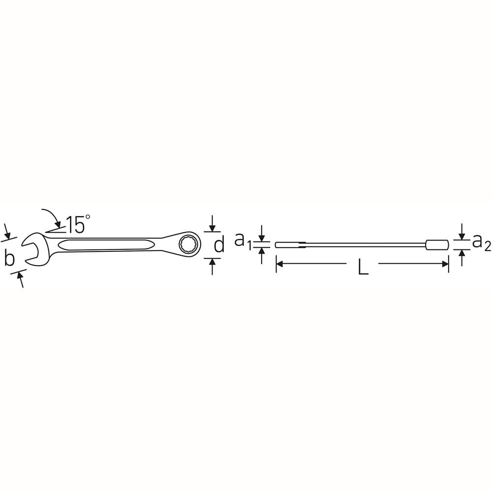 Stahlwille - 8mm Fixed Combination Ratchet Spanner - Series 17